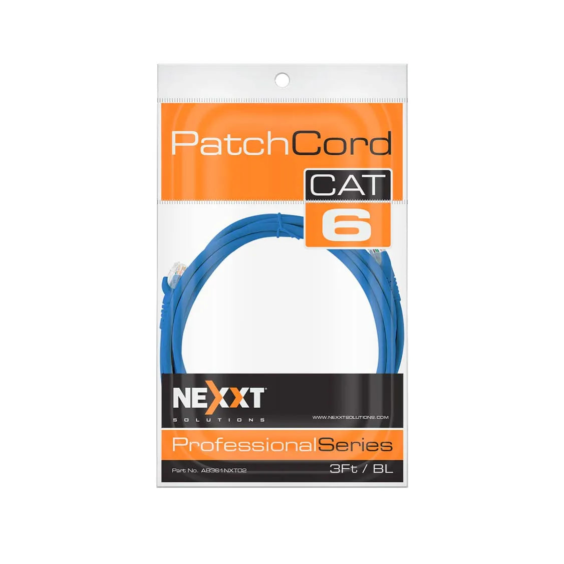 NXT UTP PATCH CORD CAT6 1M CM - AZUL