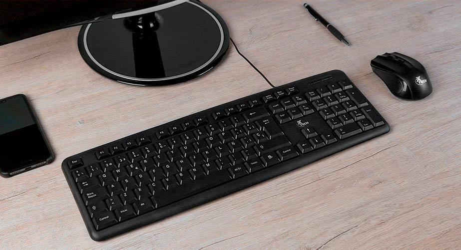 XTECH TECLADO ALAMBRICO USB 105 TECLAS ESPANOL NEGRO