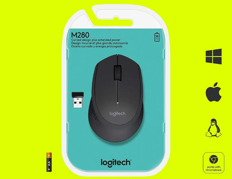 LOGITECH MOUSE INALAMBRICO M280 NEGRO