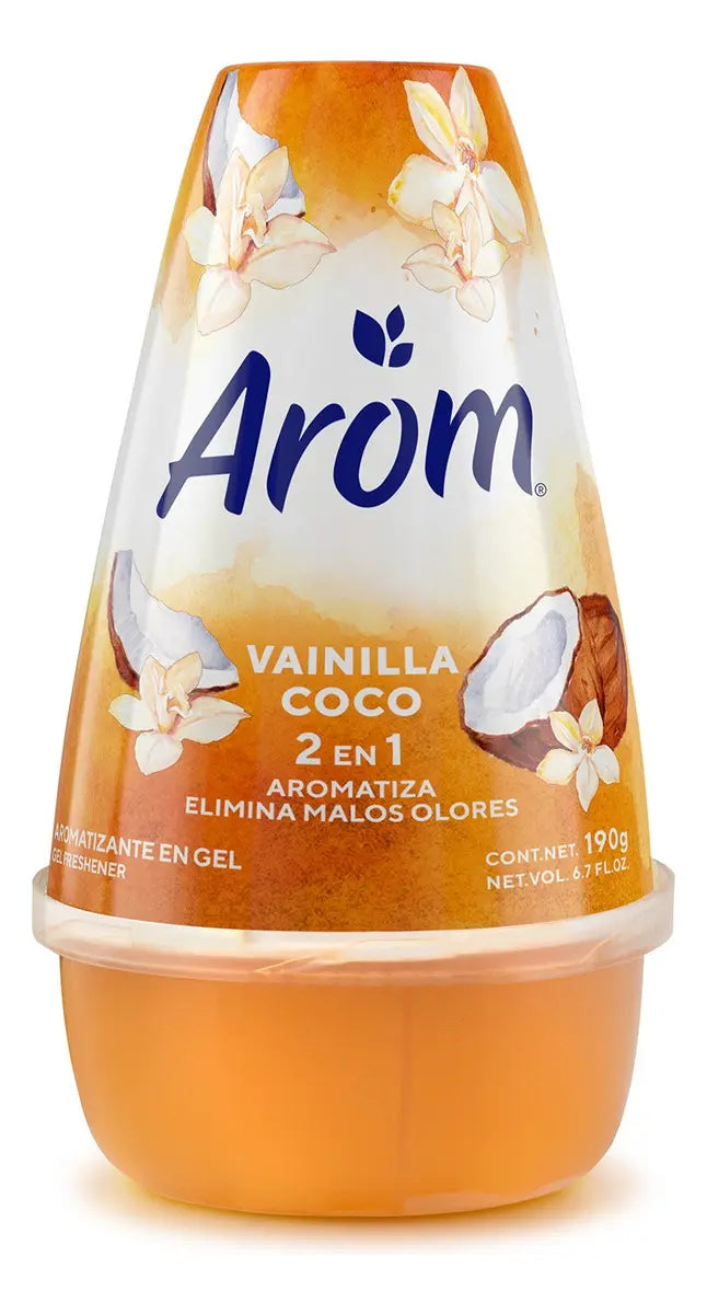 DESODORANTE AMBIENTAL CONO GEL AROM VAINILLA COCO 190G