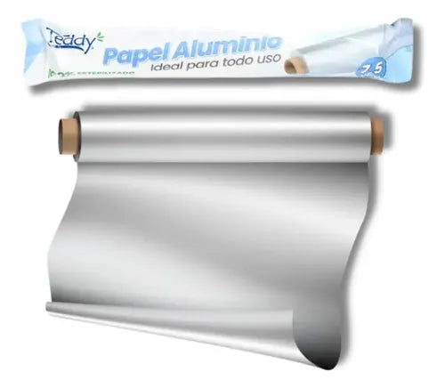 PAPEL ALUMINIO TEDDY 7.5 MTS