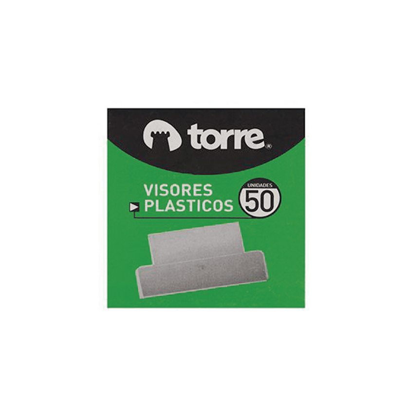 VISORES PORTALEYENDA TORRE CAJA DE 50 UNIDADES