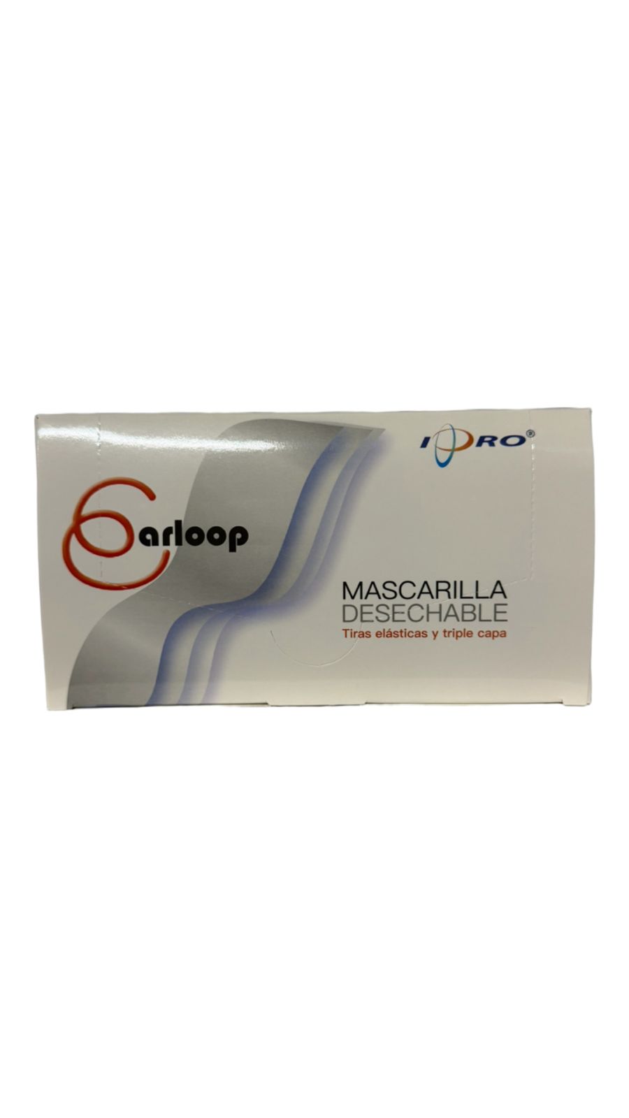 MASCARILLA DESECHABLE 3 PLIEGUES IPRO AZUL CAJA 50 UND