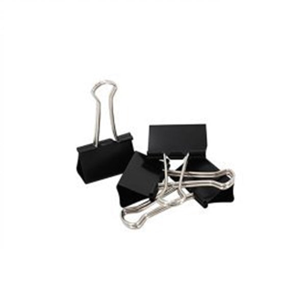 DOBLE CLIPS NEGROS 1.5/8- 41MM X 12UN TORRE