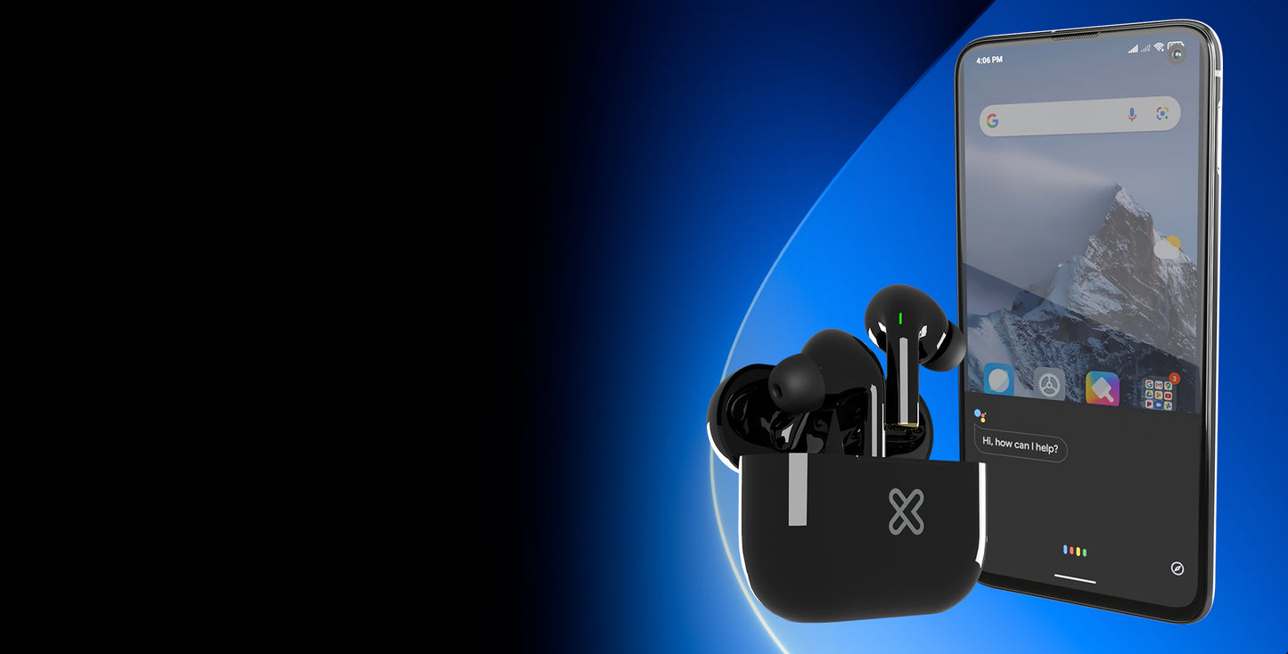KLIPX AUDIFONOS TWS TUNEFIBUDS 37HRS AUTONOMIA BLANCO