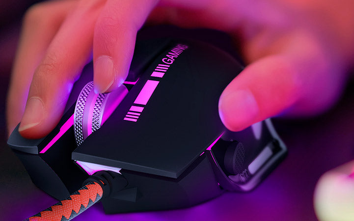 XTECH COMBATIVE WIRED GAMING MOUSE 7200DPI 4 LED XTM720