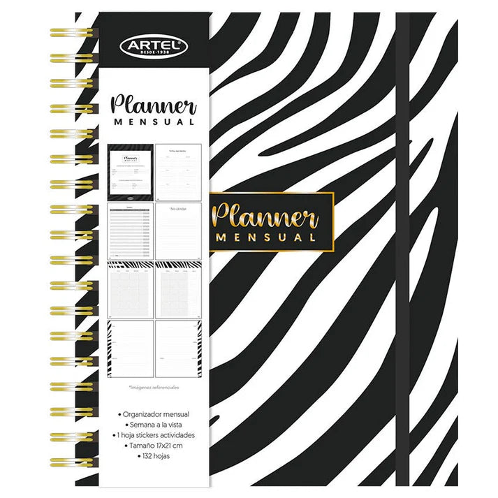 PLANNER 12 MESES EXOTIC 17 X 21 CM