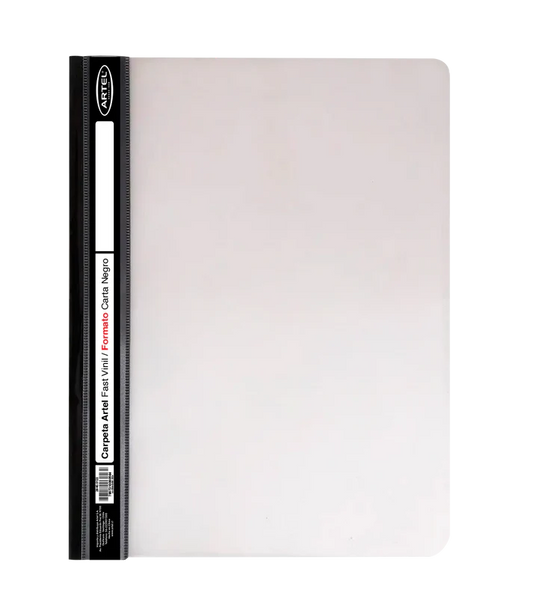 CARPETA ARTEL FAST VINIL CARTA NEGRO