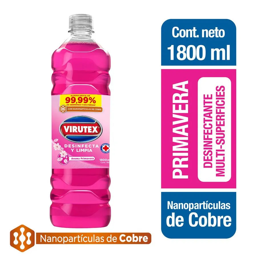 LIMPIADOR DESINFECTANTE PRIMAVERA 1.8 L - VIRUTEX
