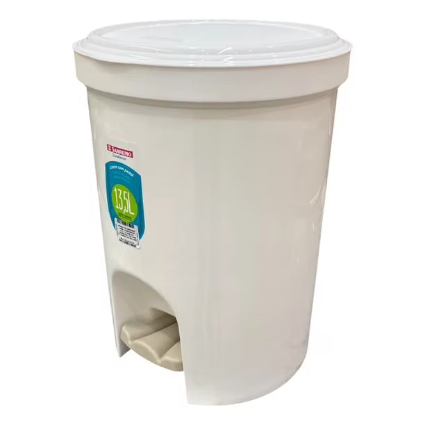 PAPELERO SANREMO CON PEDAL 13.5 L BEIGE