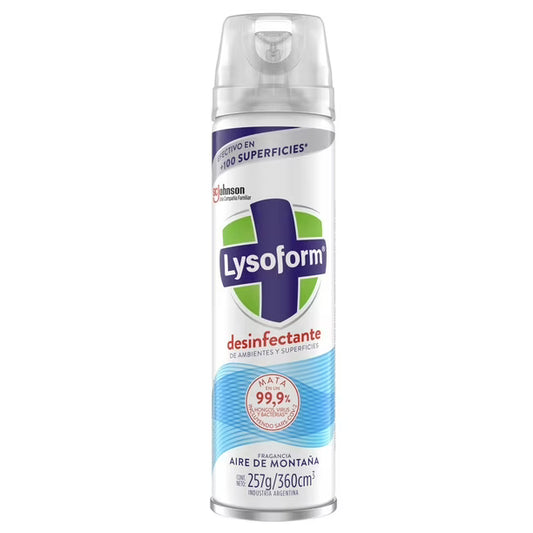 DESINFECTANTE LYSOFORM EN AEROSOL 360 ML AIRE DE MONTAÑA