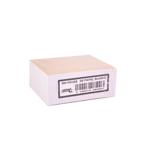 TACO HALLEY 9X9 CM PAPEL BLANCO CORRIENTE 500 HOJAS
