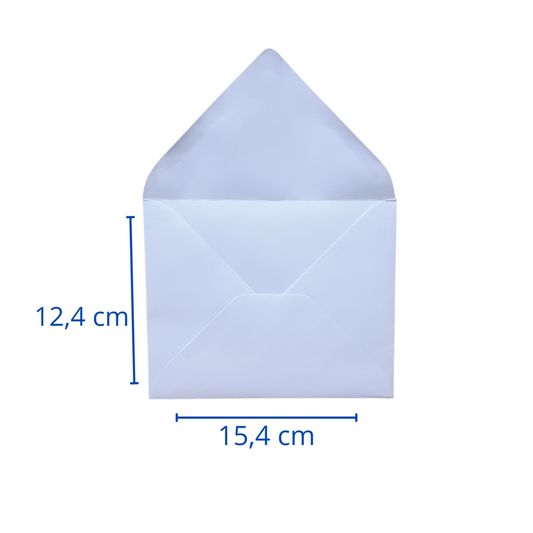 SOBRE CARTA BLANCO 12.4X15.4 80GR 50UD TEKNOFAS