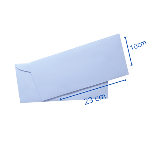 SOBRE AMERICANO TEKNOFAS 10X23 80G BLANCO 50 UNIDADES