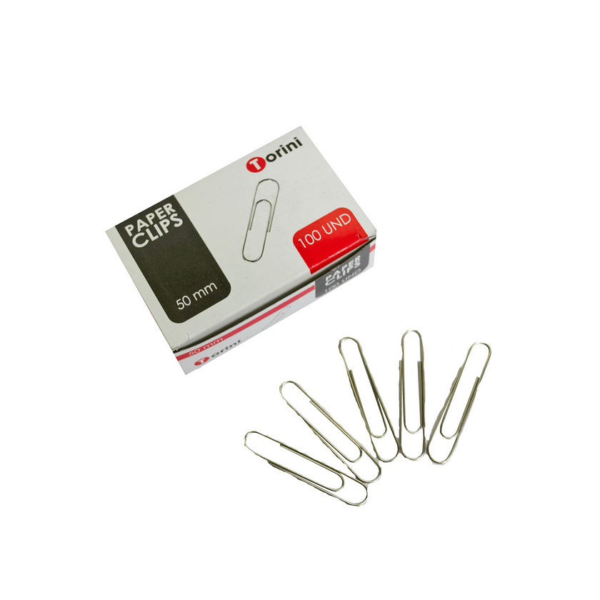 CLIPS METALICO 50MM TORINI 100 UD