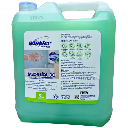 JABÓN LIQUIDO PARA TOCADOR MANZANA ENV. 5L WK-115M