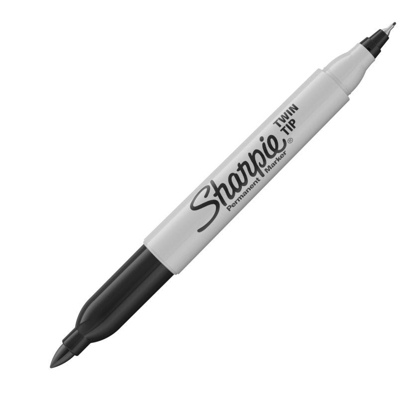 MARCADOR PERMANENTE SHARPIE MULTIUSO DOBLE PUNTA FINA Y ULTRA FINA NEGRO