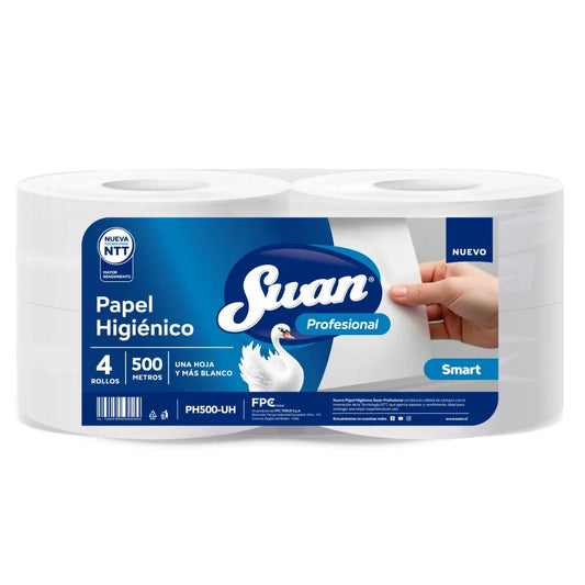 PAPEL HIGIÉNICO SWAN SMART ECO 500 MTS H/S 500 MT X 4 ROLLOS SWAN