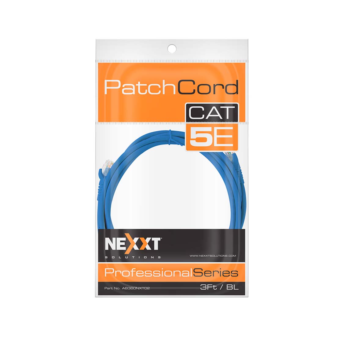 NXT UTP PATCH CORD CAT5E 1M CM - AZUL