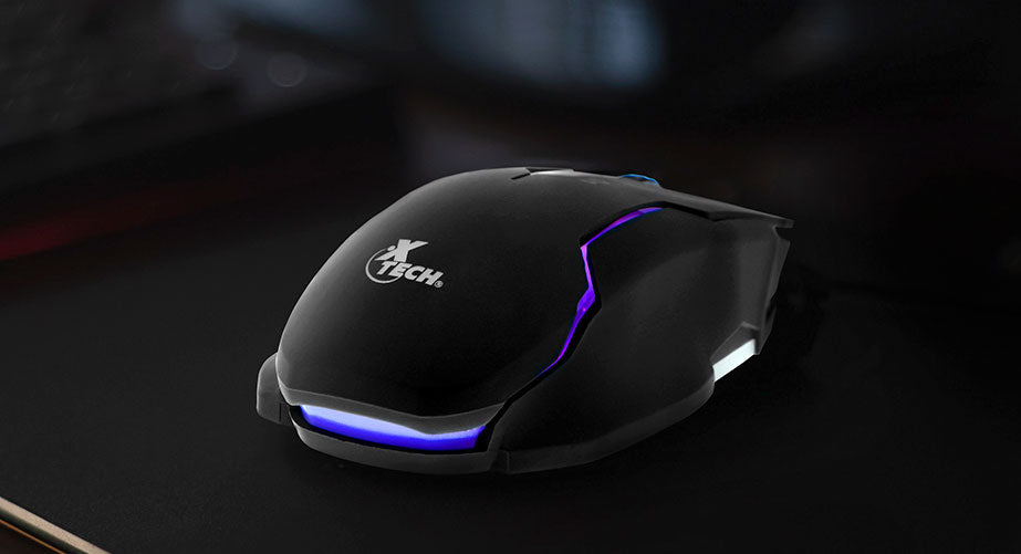 XTECH MOUSE GAMING 6 BOTONES HASTA 3200DPI USB