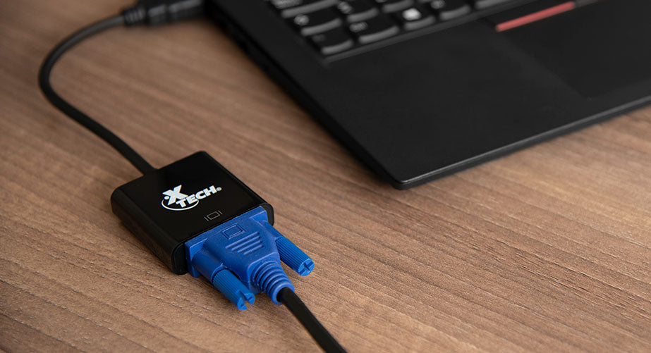 XTECH ADAPTADOR HDMI MACHO A VGA HEMBRA PARA VIDEO HD1080P