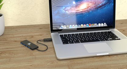 XTECH HUB CON ADAPTADOR USB TYPE C Y USB A CON 4 PUERTOS USB