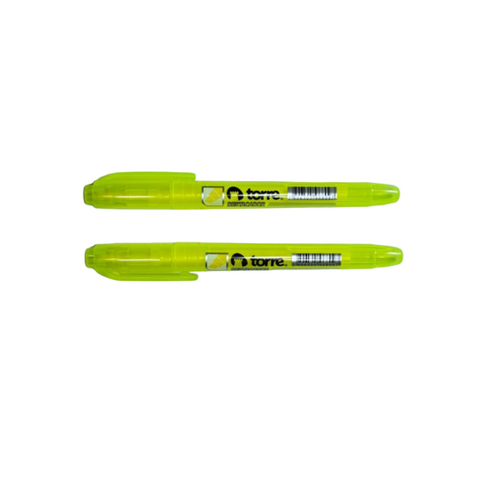 DESTACADOR TORRE TIPO LÁPIZ AMARILLO TORRE