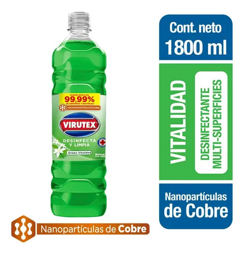 LIMPIADOR DESINFECTANTE VITALIDAD 1.8 L - VIRUTEX