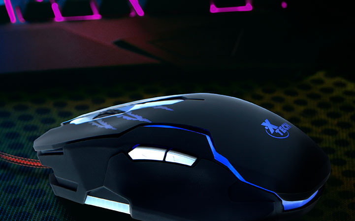 XTECH MOUSE GAMING 6 BOTONES HASTA 3200DPI USB