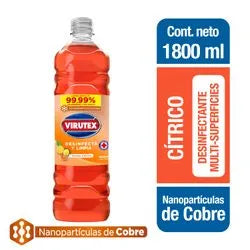 LIMPIADOR DESINFECTANTE CITRICO 1.8 L - VIRUTEX