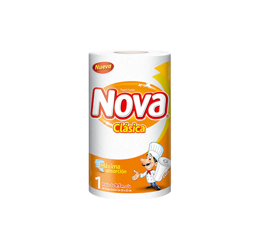 TOALLA DE PAPEL NOVA CLASICA ROLLO 12,5M