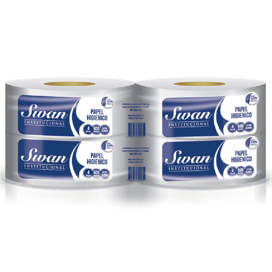 PAPEL HIGIÉNICO SWAN SMART ECO 500 MTS H/S 500 MT X 4 ROLLOS SWAN