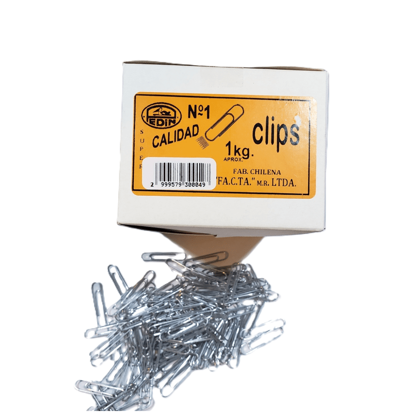 CLIPS METÁLICO PEDIN 30MM 1 KG PUNTA REDONDA