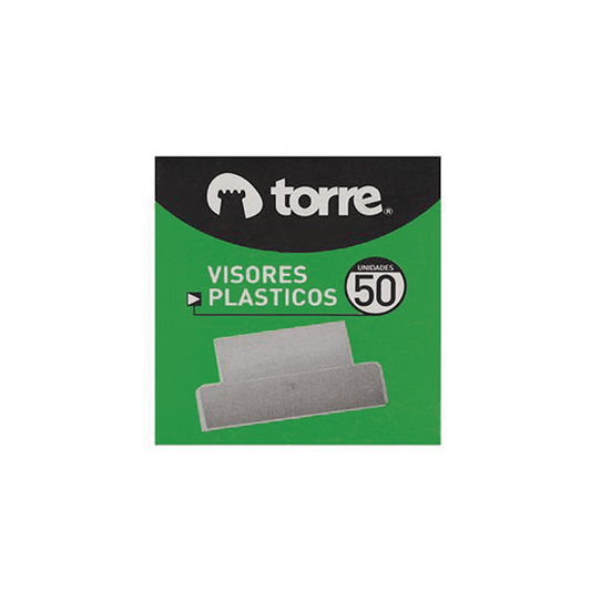 VISORES PORTALEYENDA TORRE CAJA DE 50 UNIDADES