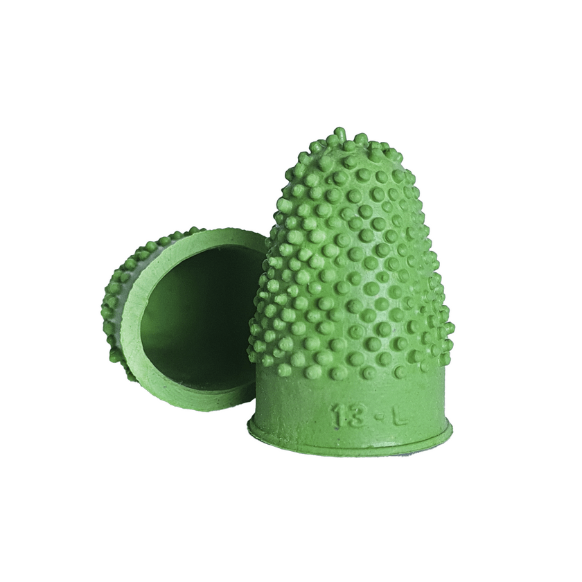 DEDAL DE GOMA N° 13 VERDE BOLSA 12 UD