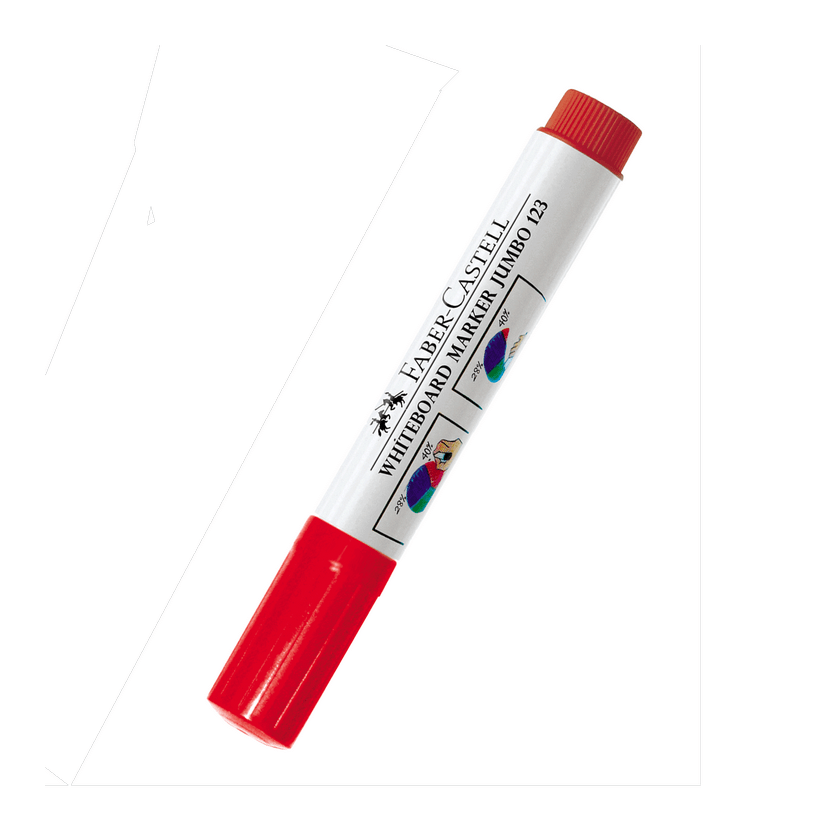 PLUMON PIZARRA FABER 123 JUMBO DESECH. ROJO