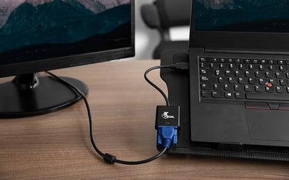 XTECH ADAPTADOR HDMI MACHO A VGA HEMBRA PARA VIDEO HD1080P