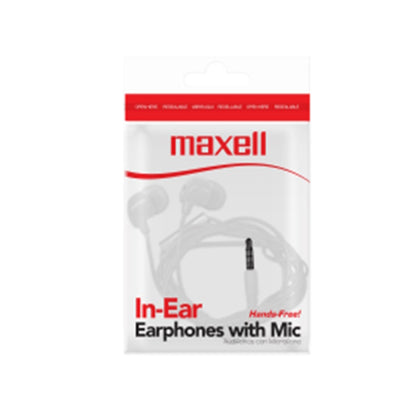 AUDIFONO MAXELL INBAX P/CELULAR+MICROF 3.5 BLANCO