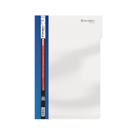 CARPETA VINIL CON ACCOCLIP FAST OFICIO LOMO AZUL