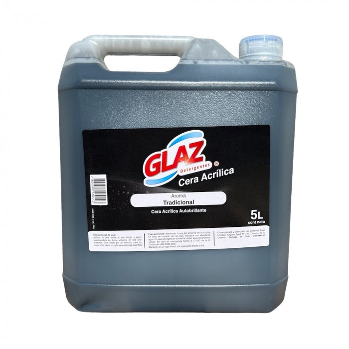 CERA ACRILICA AUTOBRILLO NEGRA 5LT GLAZ