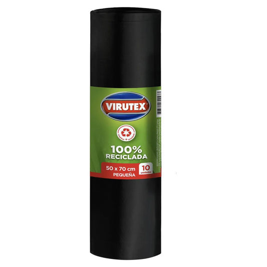 BOLSA DE BASURA 50X70 VIRUTEX ROLLO 10 UN